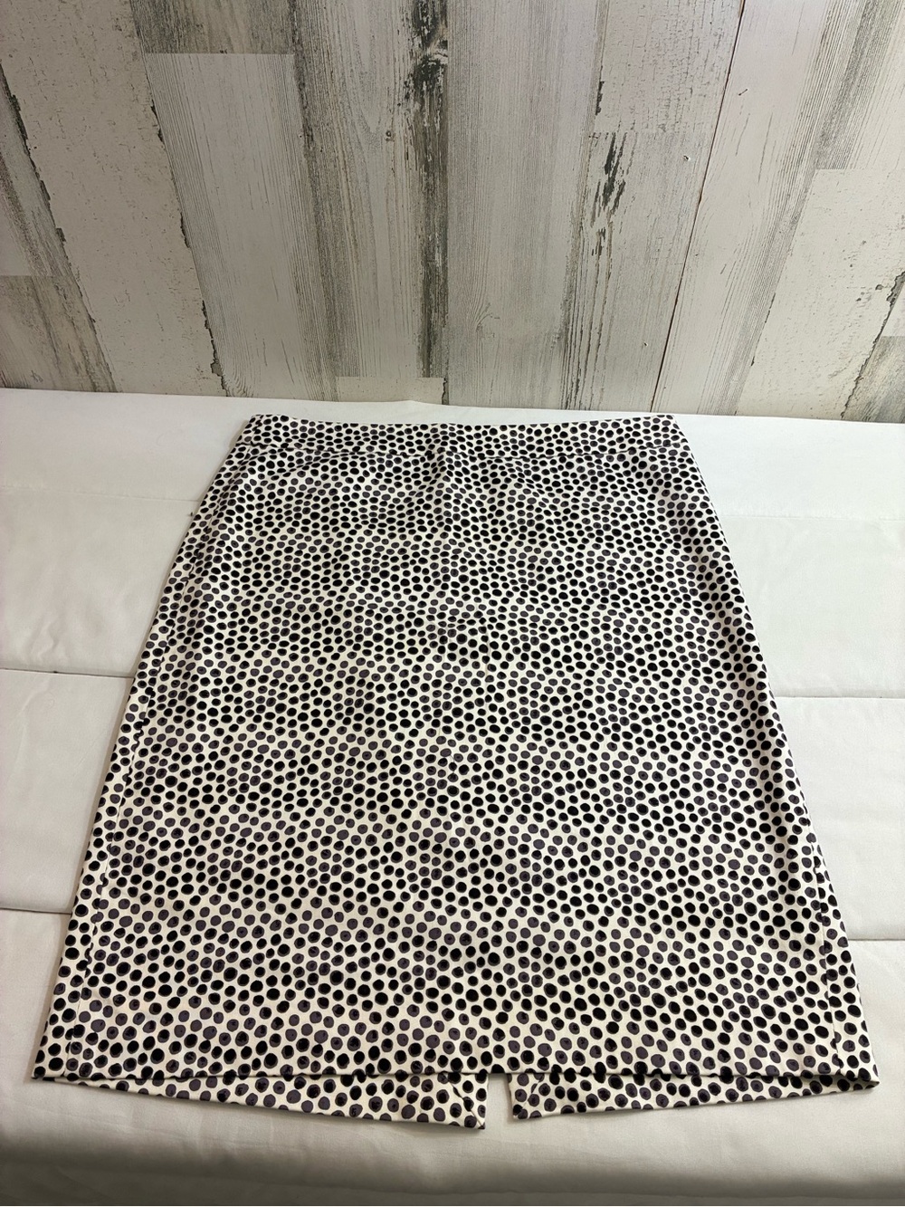 J. Crew Black cream brown Polka Dot Pencil Skirt Women’s Sz 4